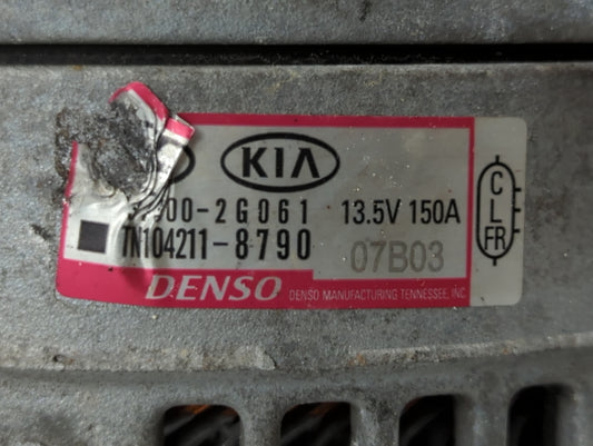 2019-2020 Hyundai Santa Fe Alternator Replacement Generator Charging Assembly Engine OEM P/N:00-2G061 TM104211-8790 Fits OEM Used Auto Parts