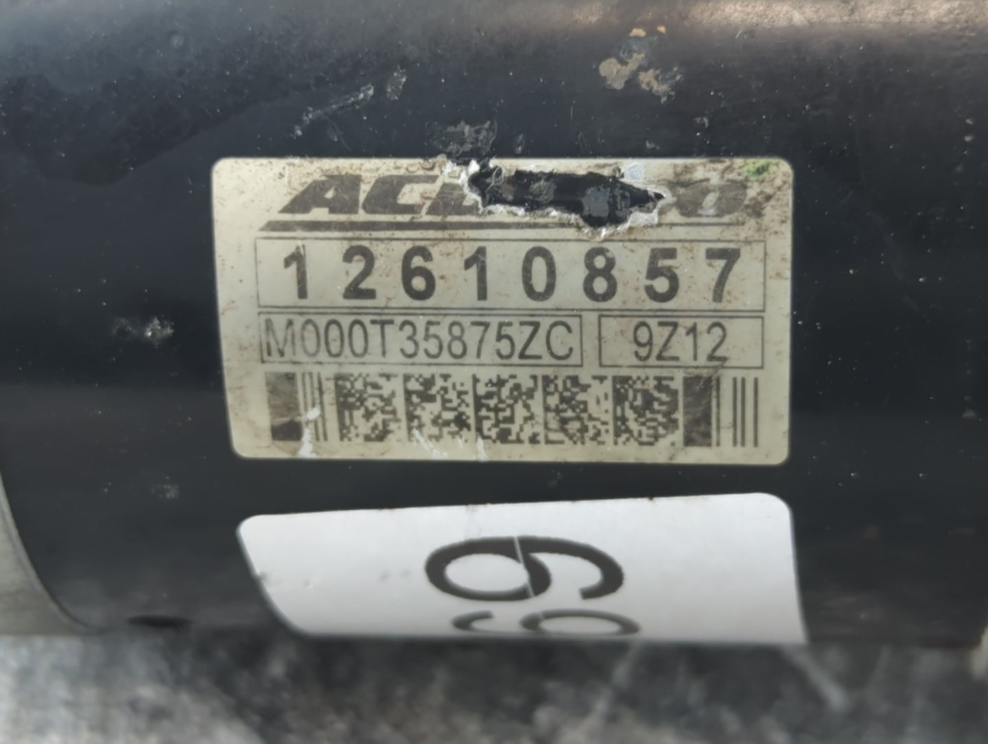 2008-2015 Cadillac Cts Car Starter Motor Solenoid OEM P/N:M000T35875ZC 12610857 Fits Fits 2008 2009 2010 2011 2012 2013 2014 2015 OEM Used Auto Parts - Oemusedautoparts1.com