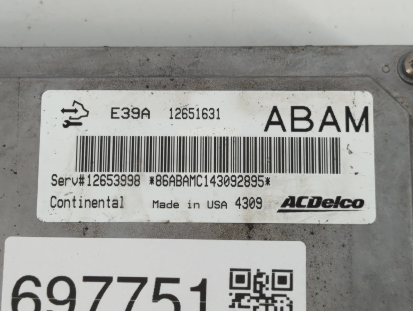 2013-2016 Gmc Acadia PCM Engine Control Computer ECU ECM PCU OEM P/N:12653998 12651631 Fits Fits 2013 2014 2015 2016 OEM Used Auto Parts - Oemusedautoparts1.com
