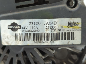 2010-2013 Nissan Altima Alternator Replacement Generator Charging Assembly Engine OEM P/N:2613510 A 23100 JA04D Fits OEM Used Auto Parts