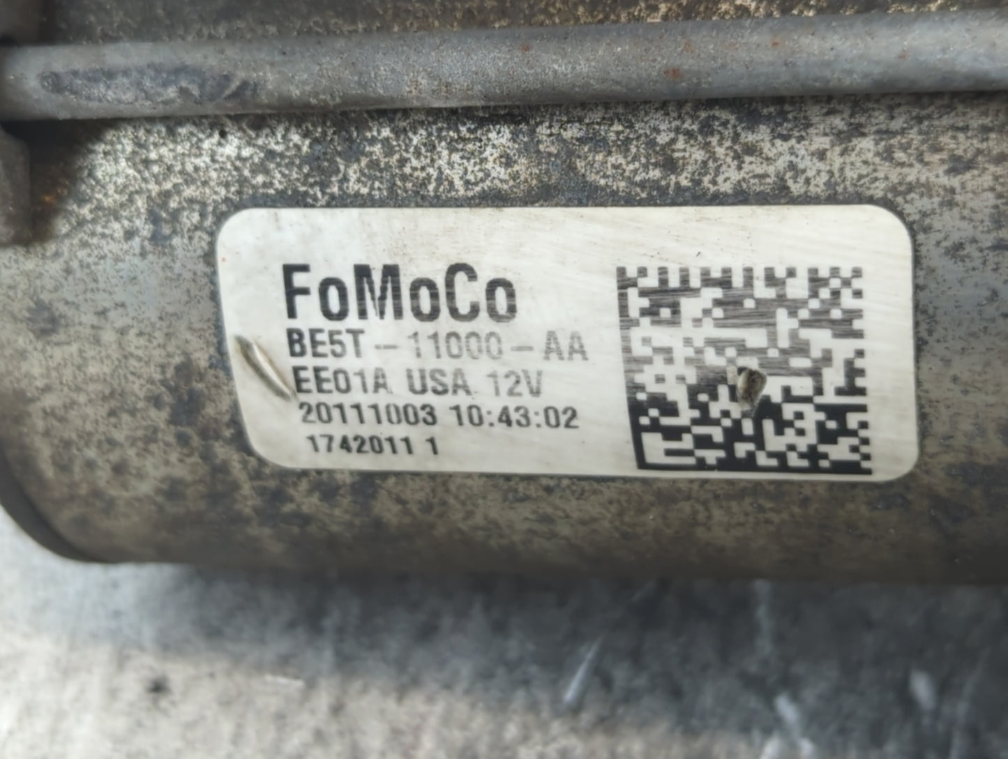 2011-2012 Ford Escape Car Starter Motor Solenoid OEM P/N:BE5T-11000-AA Fits Fits 2010 2011 2012 OEM Used Auto Parts - Oemusedautoparts1.com