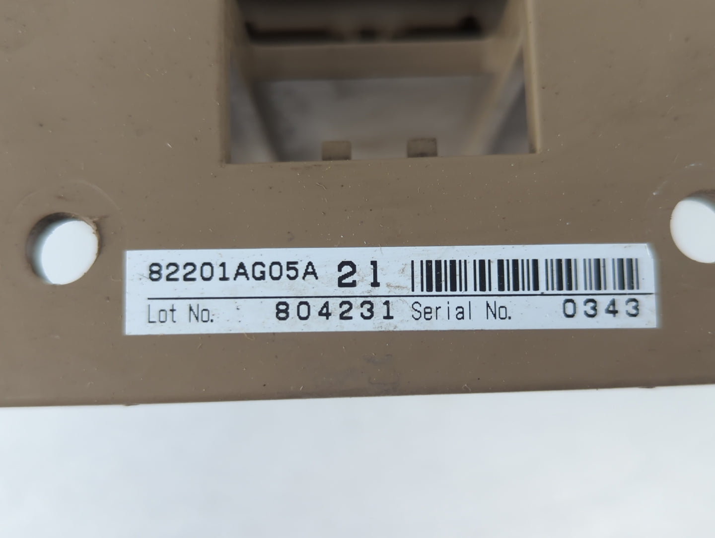 2006-2009 Subaru Legacy Fusebox Fuse Box Panel Relay Module P/N:82201AG05A Fits Fits 2006 2007 2008 2009 OEM Used Auto Parts - Oemusedautoparts1.com