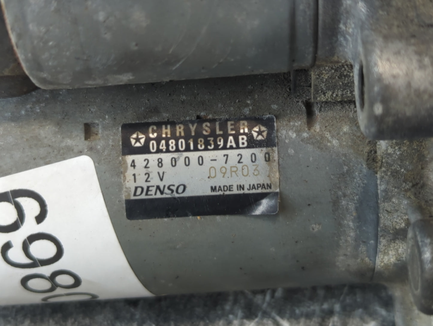 2015-2017 Chrysler 200 Car Starter Motor Solenoid OEM P/N:428000-7200 04801839AB Fits OEM Used Auto Parts - Oemusedautoparts1.com