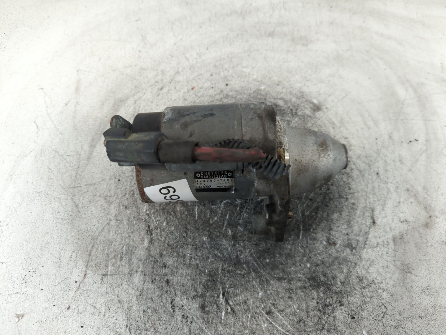 2015-2017 Chrysler 200 Car Starter Motor Solenoid OEM P/N:428000-7200 04801839AB Fits OEM Used Auto Parts - Oemusedautoparts1.com