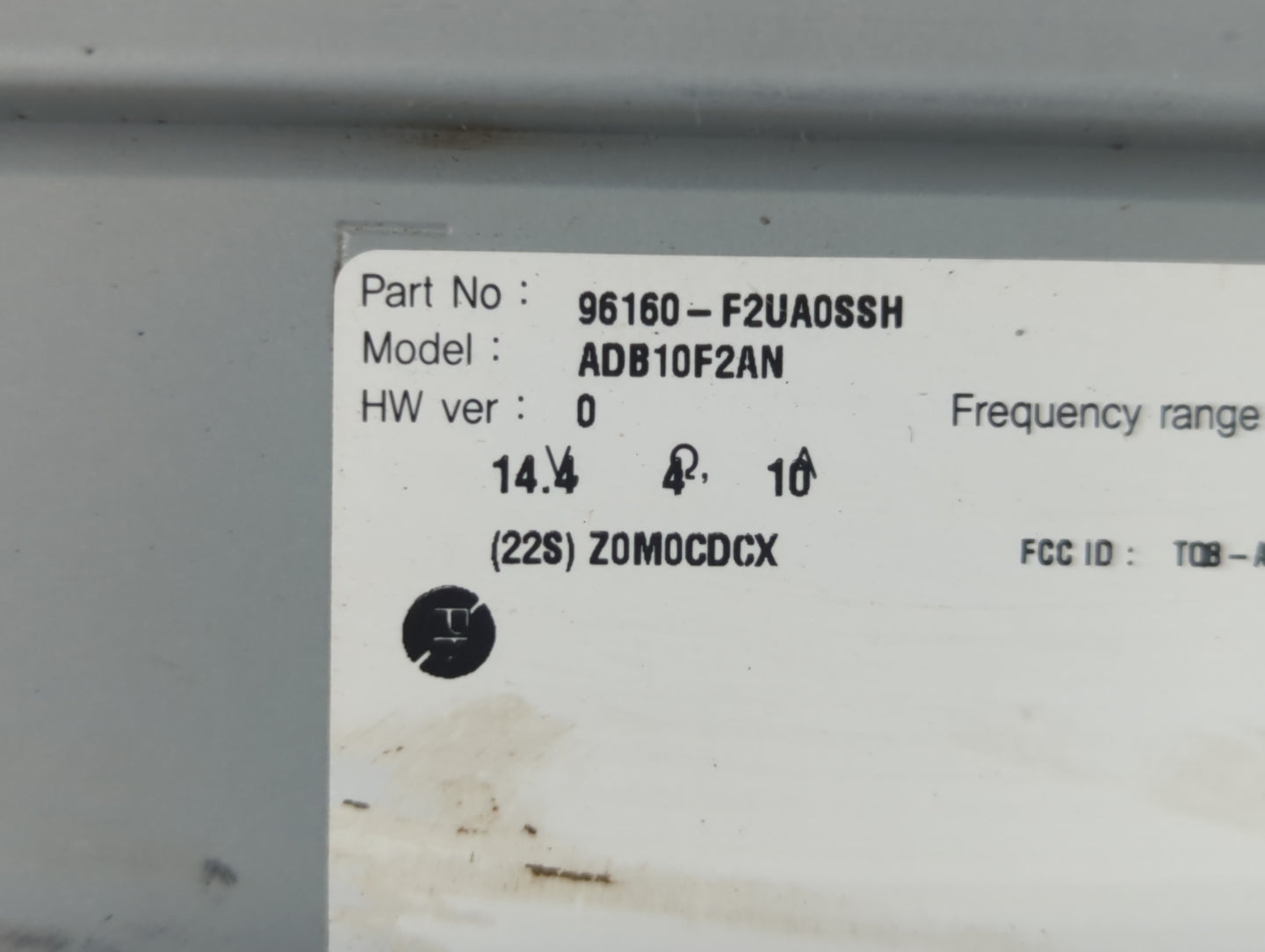 2019-2020 Hyundai Elantra Radio AM FM Cd Player Receiver Replacement P/N:96160-F2UA0SSH Fits Fits 2019 2020 OEM Used Auto Parts - Oemusedautoparts1.com
