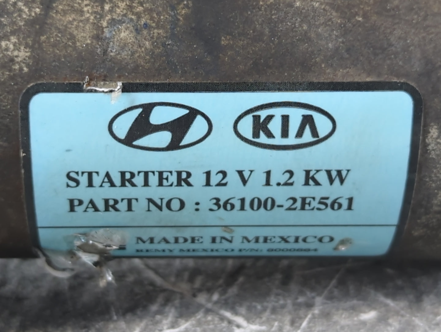 2017-2022 Kia Forte Car Starter Motor Solenoid OEM P/N:36100-2E561 Fits Fits 2017 2018 2019 2020 2021 2022 OEM Used Auto Parts - Oemusedautoparts1.com