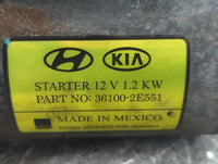 2014-2020 Hyundai Elantra Car Starter Motor Solenoid OEM P/N:36100-2E551 Fits Fits 2014 2015 2016 2017 2018 2019 2020 OEM Used Auto Parts - Oemusedautoparts1.com