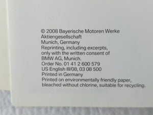 2008 Bmw X6 Owners Manual Book Guide OEM Used Auto Parts