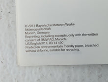 2014 Bmw X4 Owners Manual Book Guide OEM Used Auto Parts