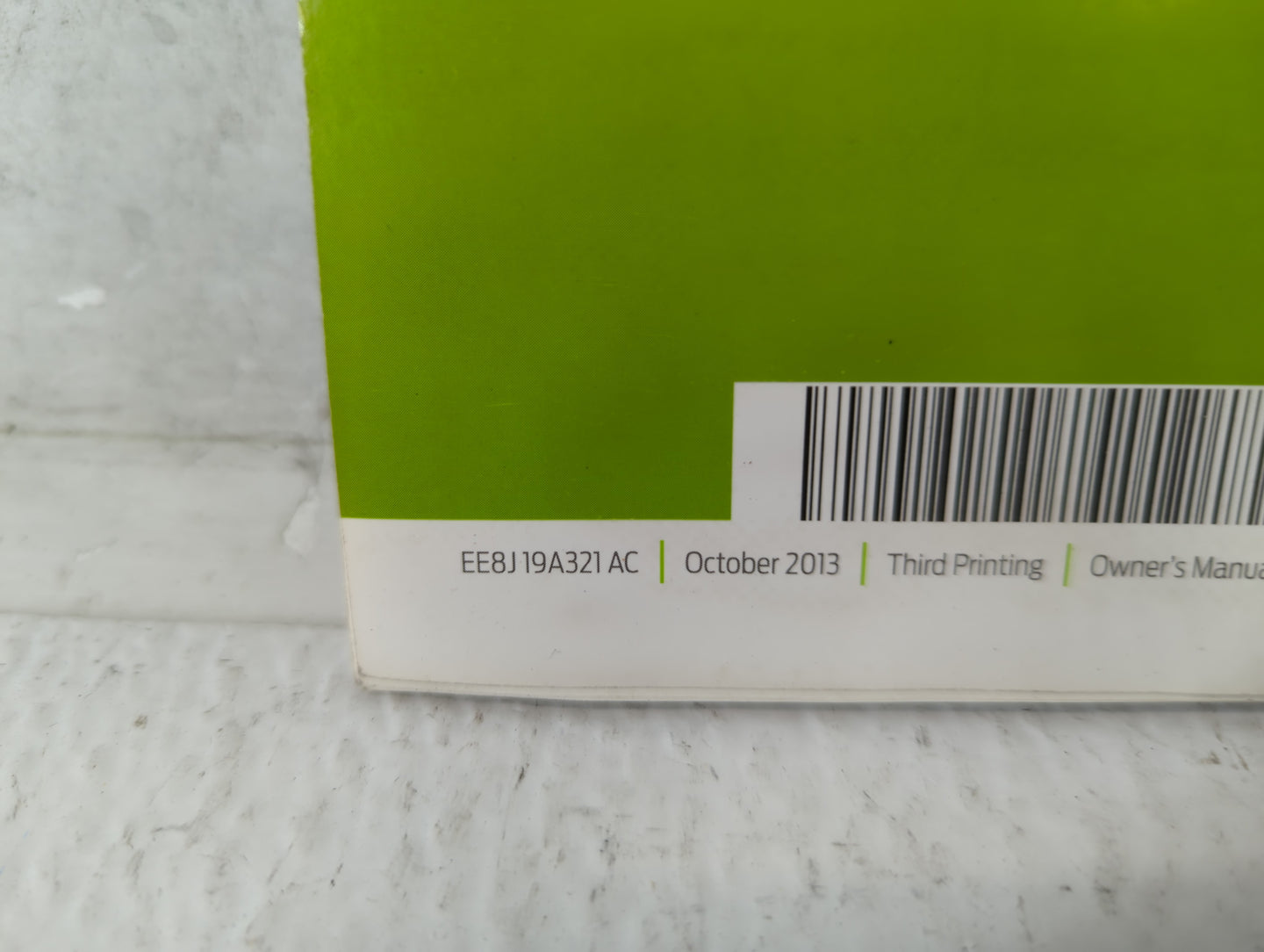 2014 Ford Fiesta Owners Manual Book Guide P/N:EE8J19A321AC OEM Used Auto Parts - Oemusedautoparts1.com