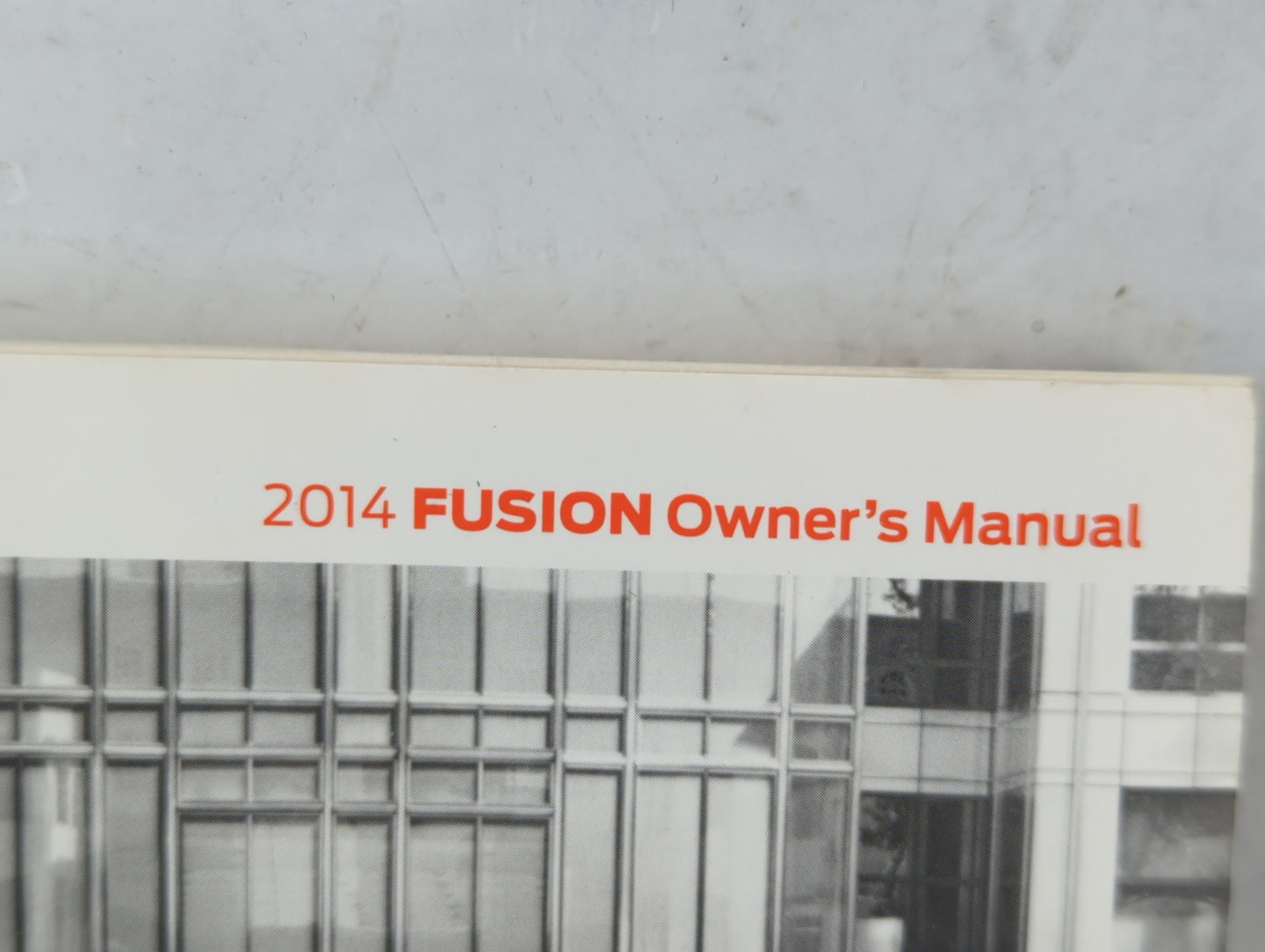 2014 Ford Fusion Owners Manual Book Guide P/N:EE5J 19A321 AB OEM Used Auto Parts - Oemusedautoparts1.com