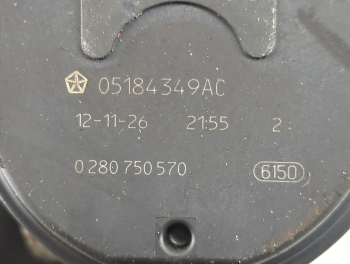 2011-2017 Chrysler 200 Throttle Body P/N:0 280 750 570 05184349AC Fits OEM Used Auto Parts - Oemusedautoparts1.com