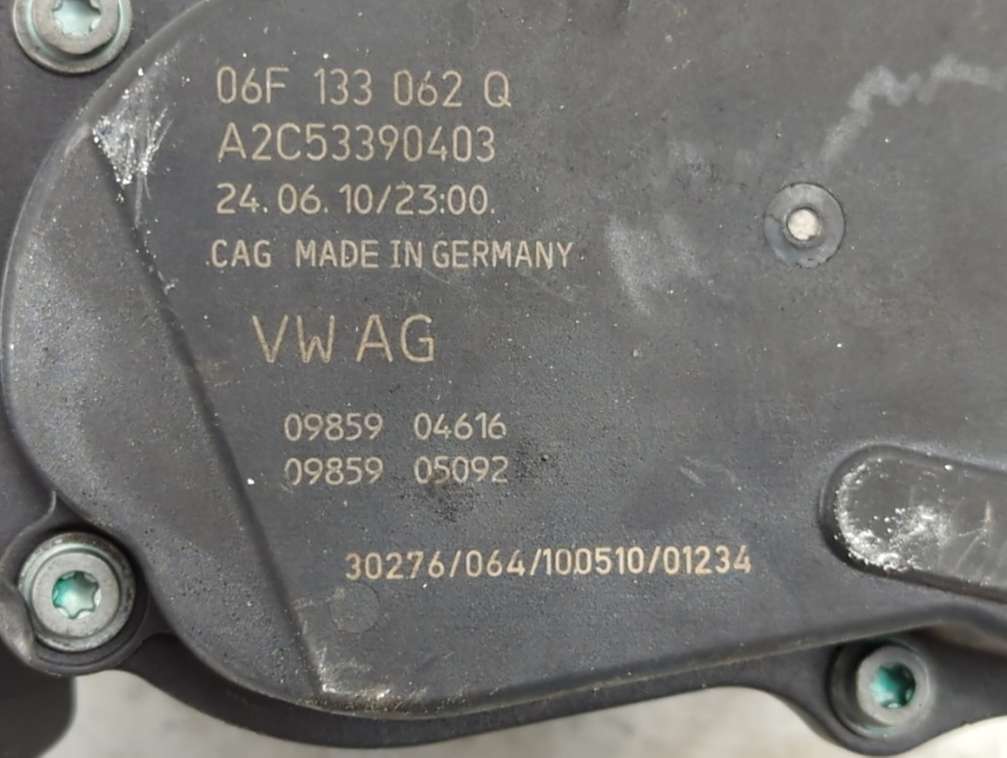 2005-2016 Audi A4 Throttle Body P/N:A2C53390403 06F 133 062 Q Fits OEM Used Auto Parts - Oemusedautoparts1.com