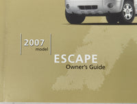 2007 Ford Escape Owners Manual Book Guide P/N:7L8J-19A321-AB OEM Used Auto Parts - Oemusedautoparts1.com