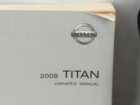 2008 Nissan Titan Owners Manual Book Guide P/N:OM8E 0A60U1 OEM Used Auto Parts - Oemusedautoparts1.com