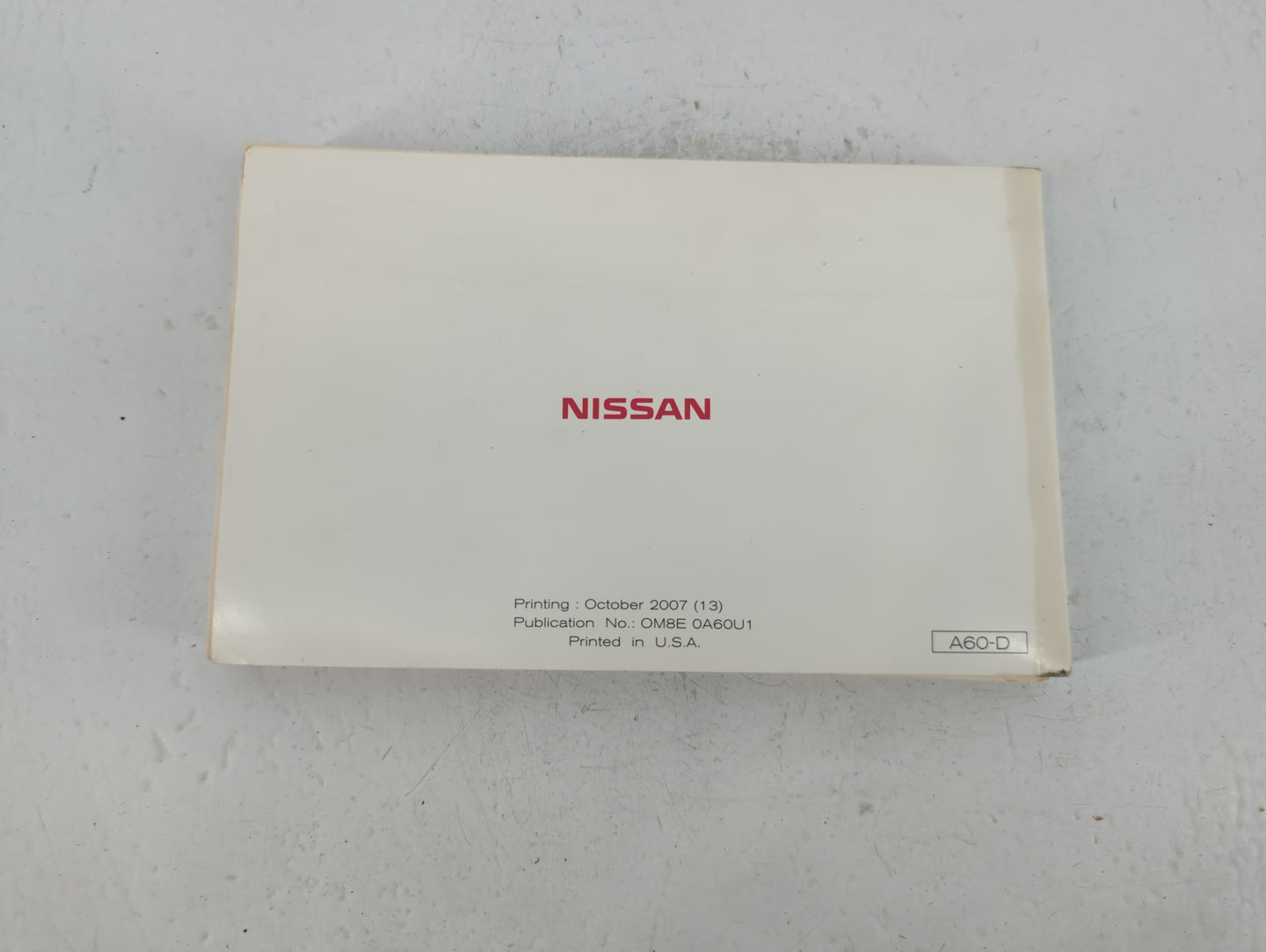 2008 Nissan Titan Owners Manual Book Guide P/N:OM8E 0A60U1 OEM Used Auto Parts - Oemusedautoparts1.com