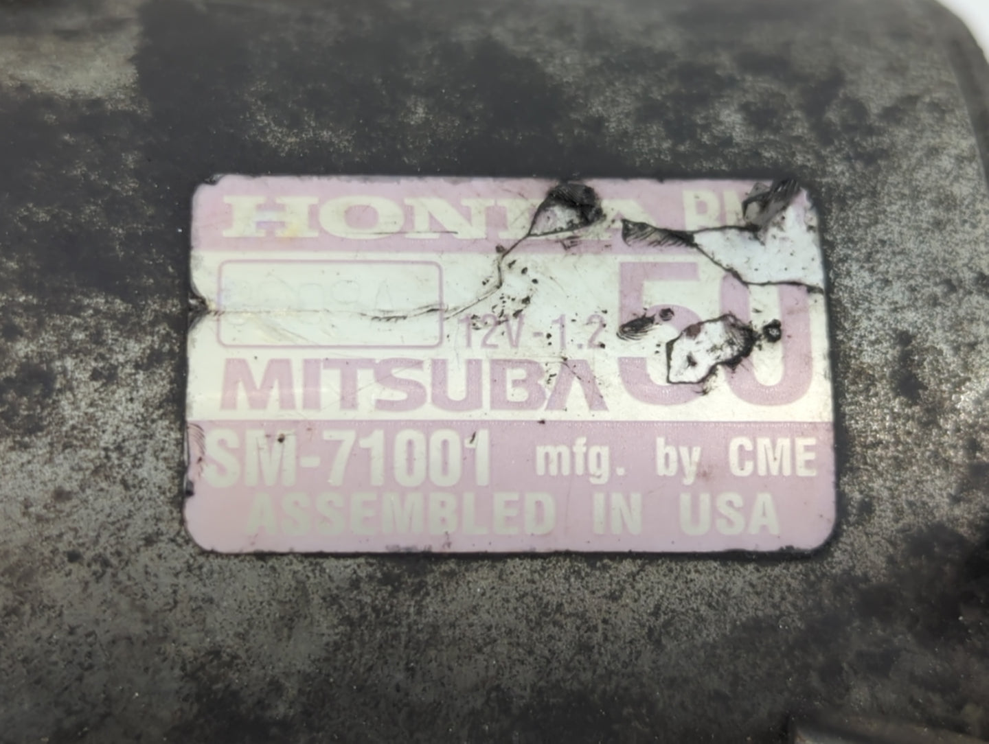 2006-2011 Honda Civic Car Starter Motor Solenoid OEM P/N:SM-71001 Fits Fits 2006 2007 2008 2009 2010 2011 OEM Used Auto Parts - Oemusedautoparts1.com