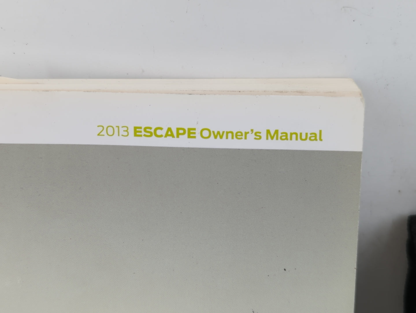 2013 Ford Escape Owners Manual Book Guide P/N:DJ5J 19A321 AA OEM Used Auto Parts - Oemusedautoparts1.com