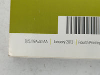 2013 Ford Escape Owners Manual Book Guide P/N:DJ5J 19A321 AA OEM Used Auto Parts - Oemusedautoparts1.com