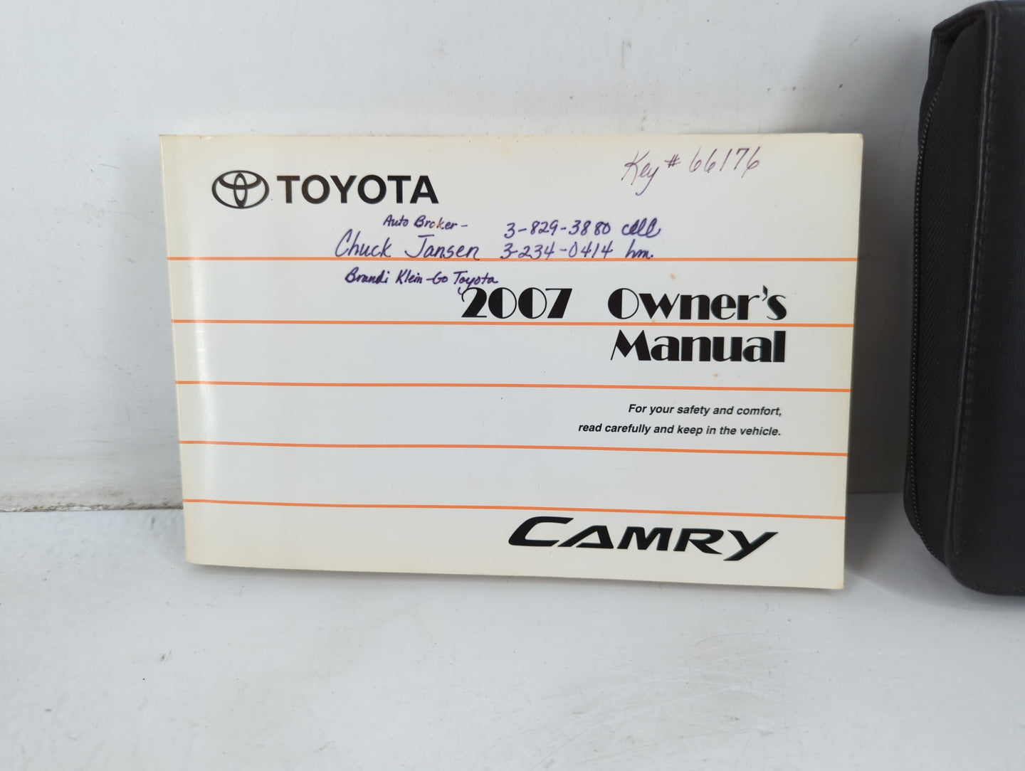 2007 Toyota Camry Owners Manual Book Guide P/N:01999-33748 OEM Used Auto Parts - Oemusedautoparts1.com
