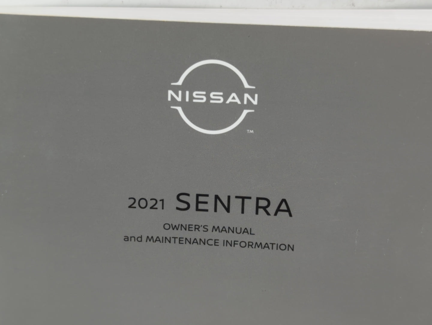 2021 Nissan Sentra Owners Manual Book Guide P/N:OM21EM 0B18U2 OEM Used Auto Parts - Oemusedautoparts1.com