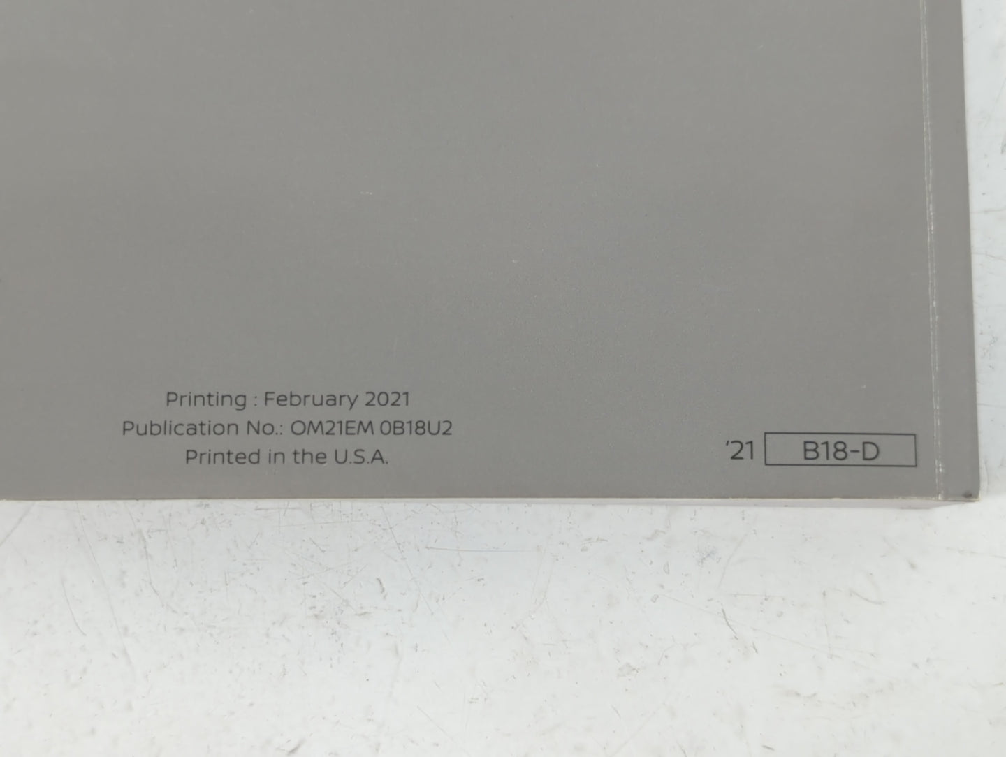 2021 Nissan Sentra Owners Manual Book Guide P/N:OM21EM 0B18U2 OEM Used Auto Parts - Oemusedautoparts1.com