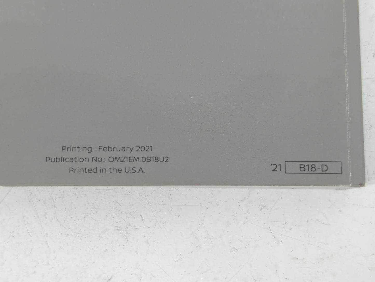 2021 Nissan Sentra Owners Manual Book Guide P/N:OM21EM 0B18U2 OEM Used Auto Parts - Oemusedautoparts1.com