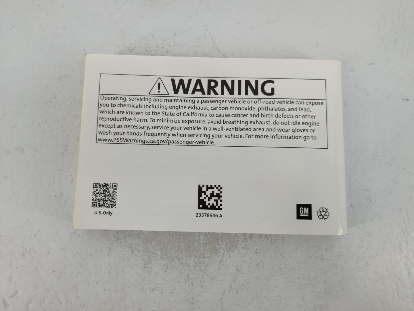 2018 Chevrolet Malibu Owners Manual Book Guide P/N:23378946 A OEM Used Auto Parts - Oemusedautoparts1.com