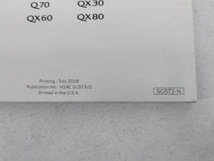 2019 Infiniti Qx30 Owners Manual Book Guide OEM Used Auto Parts