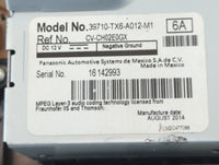 2013-2015 Acura Ilx Radio AM FM Cd Player Receiver Replacement P/N:39100-TX6-A012-M1 Fits Fits 2013 2014 2015 OEM Used Auto Parts - Oemusedautoparts1.com