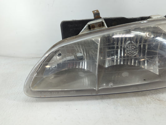 1992-1995 Pontiac Grand Am Driver Left Oem Head Light Headlight Lamp