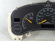 2000-2002 Chevrolet Silverado Instrument Cluster Speedometer Gauges P/N:175052 Fits Fits 2000 2001 2002 OEM Used Auto Parts