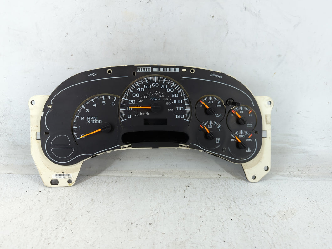 2003-2005 Chevrolet Silverado 1500 Instrument Cluster Speedometer Gauges P/N:15182149 Fits Fits 2003 2004 2005 OEM Used Auto Parts