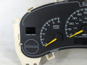 2000-2002 Chevrolet Tahoe Instrument Cluster Speedometer Gauges P/N:174754 15055362 Fits Fits 2000 2001 2002 OEM Used Auto Parts