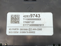 2017-2018 Buick Encore Instrument Cluster Speedometer Gauges P/N:42539743 Fits Fits 2017 2018 OEM Used Auto Parts - Oemusedautoparts1.com