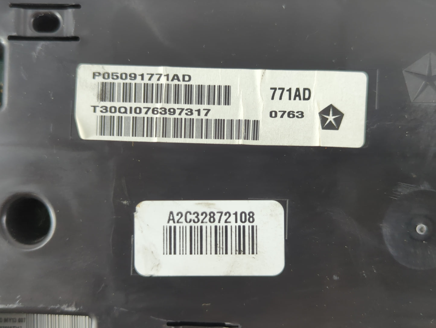 2013 Dodge Charger Instrument Cluster Speedometer Gauges P/N:P05091771AD Fits OEM Used Auto Parts - Oemusedautoparts1.com