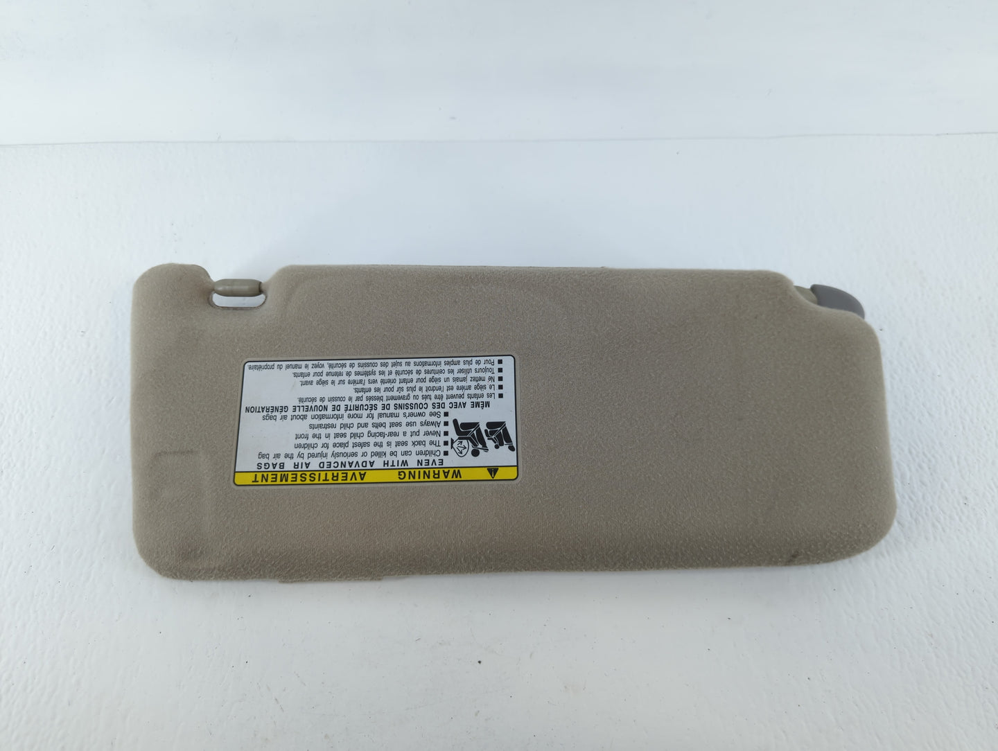 2007-2011 Toyota Camry Sun Visor Shade Replacement Passenger Right Mirror Fits Fits 2007 2008 2009 2010 2011 OEM Used Auto Parts - Oemusedautoparts1.com