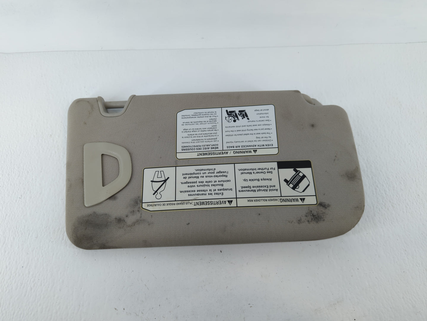 2018-2020 Nissan Rogue Sun Visor Shade Replacement Driver Left Mirror Fits Fits 2018 2019 2020 OEM Used Auto Parts - Oemusedautoparts1.com