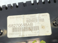 2016 Dodge Dart Instrument Cluster Speedometer Gauges P/N:68270648AB Fits OEM Used Auto Parts - Oemusedautoparts1.com
