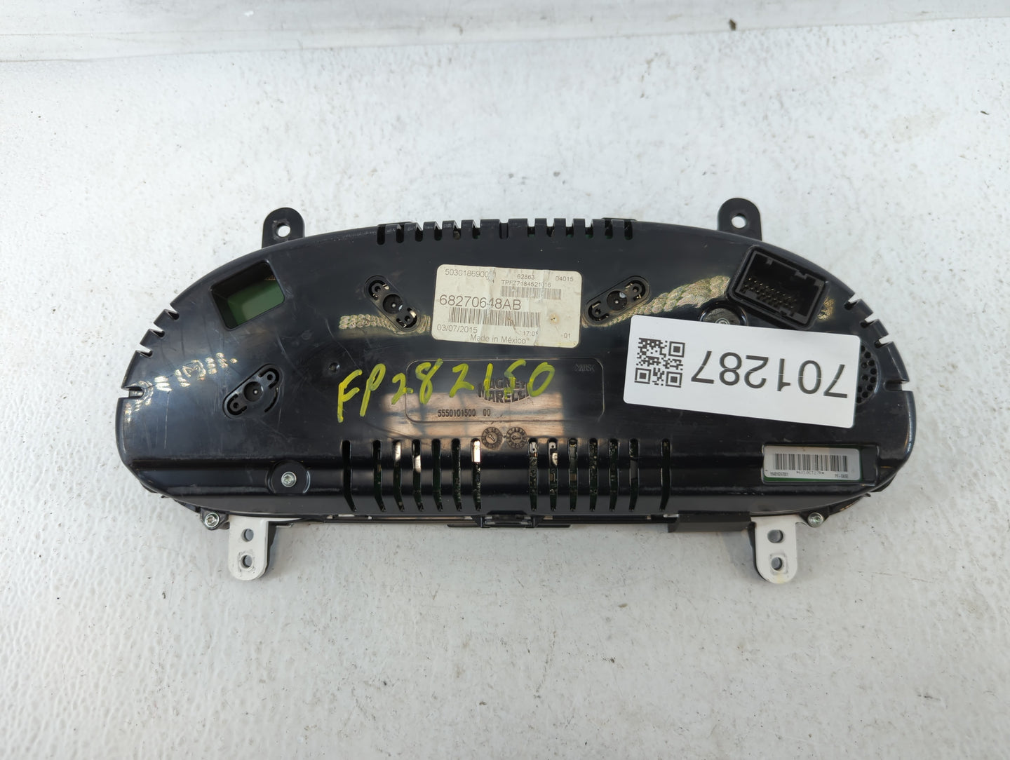 2016 Dodge Dart Instrument Cluster Speedometer Gauges P/N:68270648AB Fits OEM Used Auto Parts - Oemusedautoparts1.com