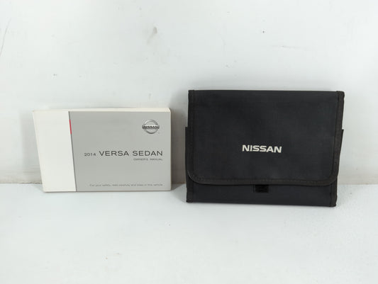 2014 Nissan Versa Owners Manual Book Guide P/N:OM14E ON17U1 OEM Used Auto Parts - Oemusedautoparts1.com