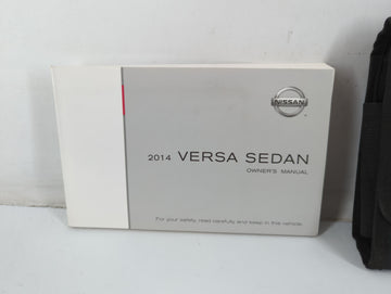 2014 Nissan Versa Owners Manual Book Guide P/N:OM14E ON17U1 OEM Used Auto Parts