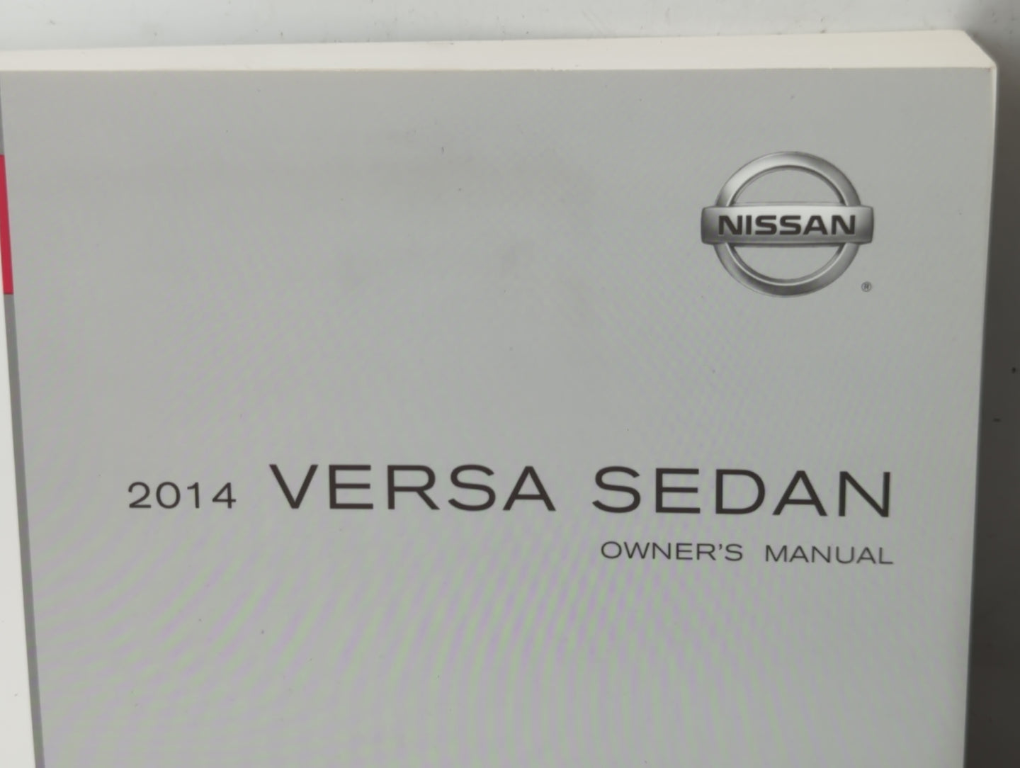 2014 Nissan Versa Owners Manual Book Guide P/N:OM14E ON17U1 OEM Used Auto Parts - Oemusedautoparts1.com