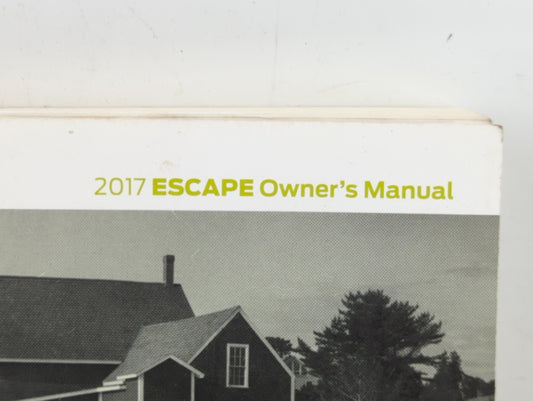 2017 Ford Escape Owners Manual Book Guide P/N:HJ5J 19A321 AD OEM Used Auto Parts