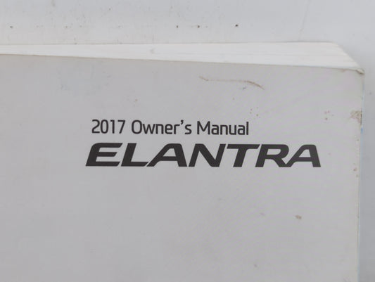 2017 Hyundai Elantra Owners Manual Book Guide P/N:HF30-EU62B OEM Used Auto Parts