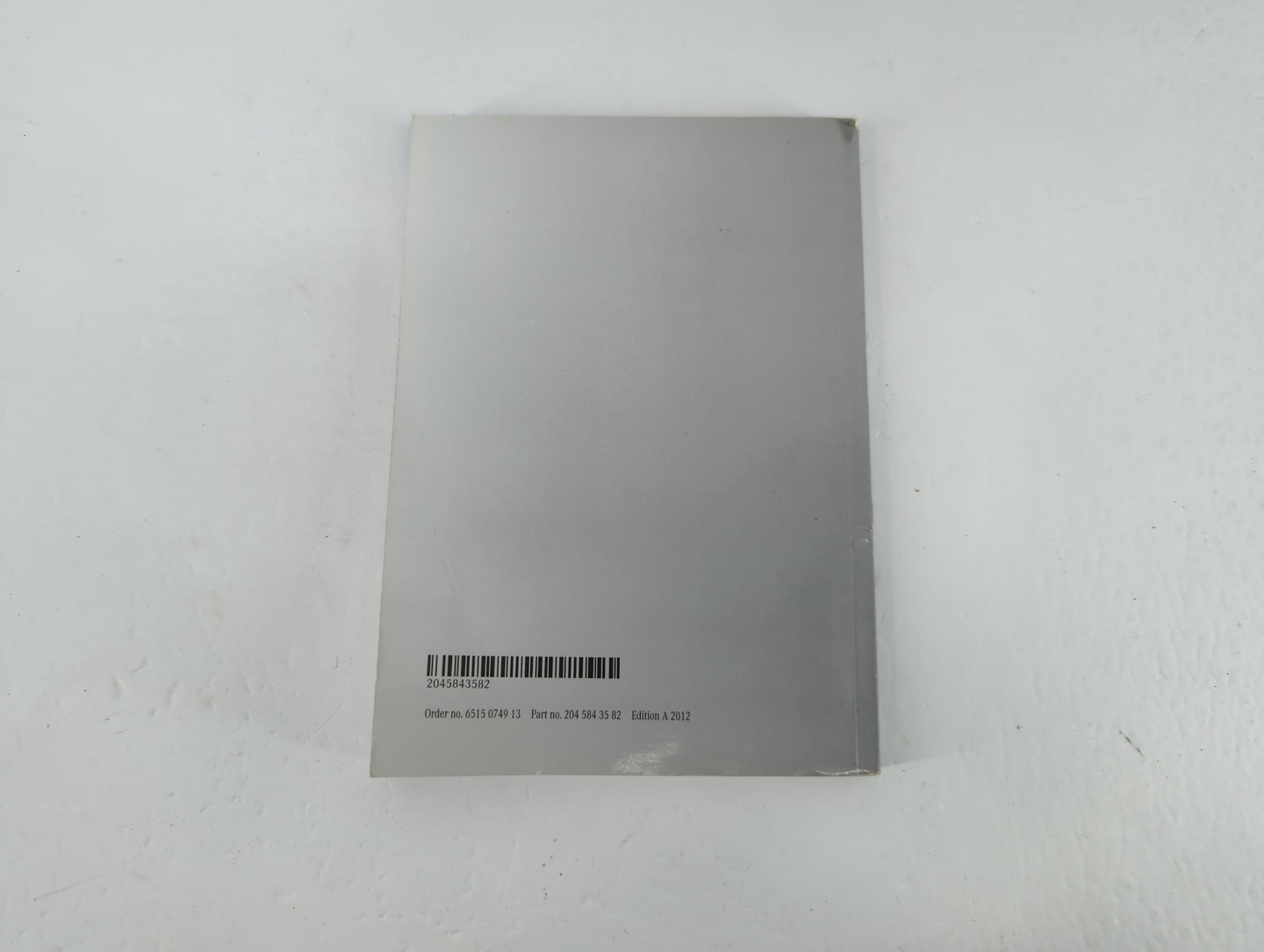 2012 Mercedes-Benz C350 Owners Manual Book Guide P/N:204 584 35 82 OEM Used Auto Parts - Oemusedautoparts1.com