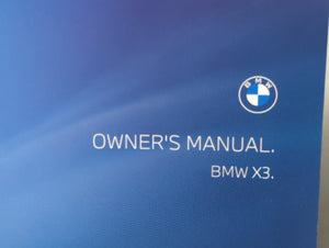 2023 Bmw X3 Owners Manual Book Guide OEM Used Auto Parts