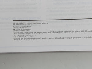 2023 Bmw X3 Owners Manual Book Guide OEM Used Auto Parts