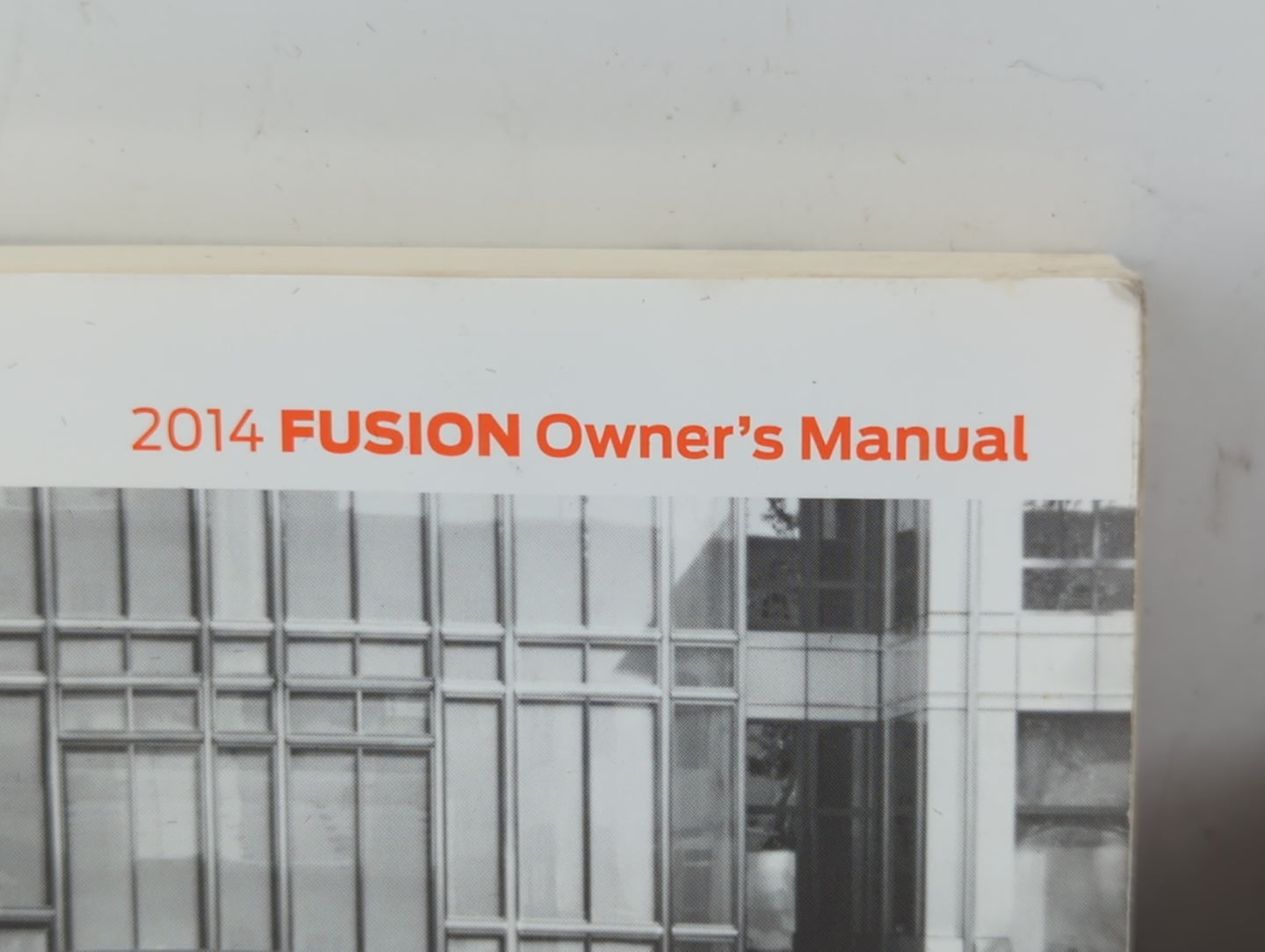 2014 Ford Fusion Owners Manual Book Guide P/N:EE5J 19A321 AA OEM Used Auto Parts - Oemusedautoparts1.com