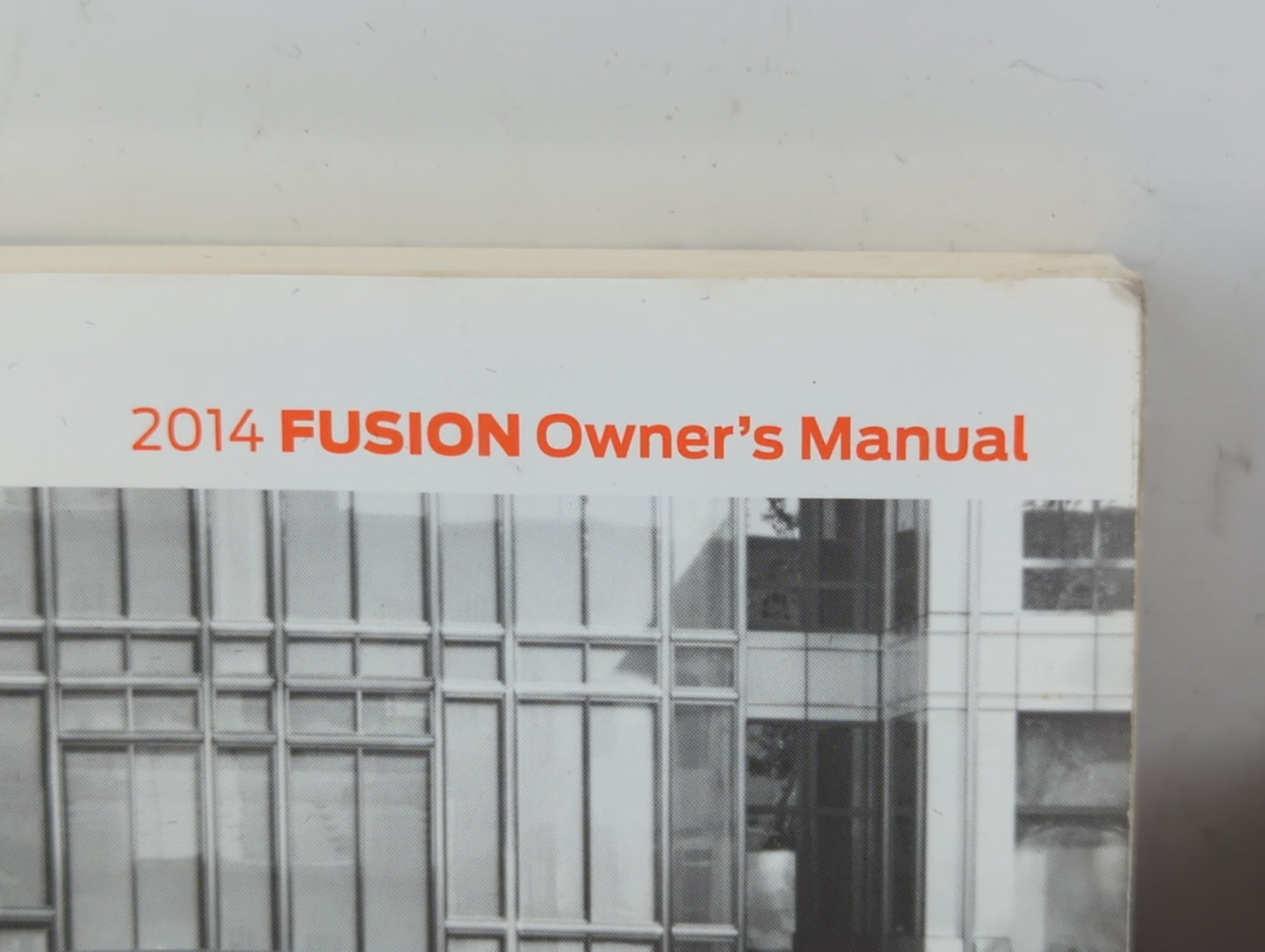 2014 Ford Fusion Owners Manual Book Guide P/N:EE5J 19A321 AA OEM Used Auto Parts - Oemusedautoparts1.com